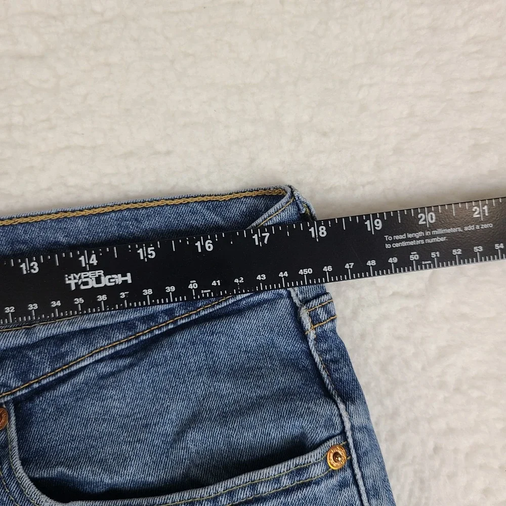 Levi's 505 Jeans Mens 36x32 Blue Regular Fit Straight Leg Medium Wash Denim